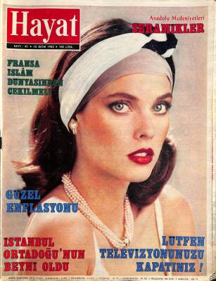 HAYAT Haftalık Mecmua 10 Ekim 1983 Sayı 41 - Kapak Carol Mortimer, Sezen Aksu, Emel Sayın, Ajda Pekkan NDR85410 - 1
