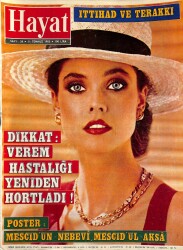 HAYAT Haftalık Mecmua 11 Temmuz 1983 - Isabelle Rene, Evren 45 Yıllık Üniformasına Veda Etti, Sally Ride NDR85468 - Gökçekoleksiyon