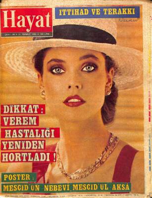 HAYAT HAFTALIK MECMUA - 11 TEMMUZ 1983 -SAYI28-KAPAKISABELLA RENE (SANAT SİYASET HABERLİ)REKLAMOMO,FISHER,LADY ROSE,DEMİRDÖKÜM,COLA COLA-POSTERLİ NDR74351 - 1