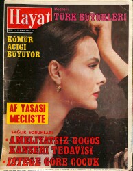 HAYAT Haftalık Mecmua 13 Şubat 1984 Sayı7- Kapak CAROLE BOUGUET, Osman Gazi, Orhan Gazi NDR85455 - Gökçekoleksiyon