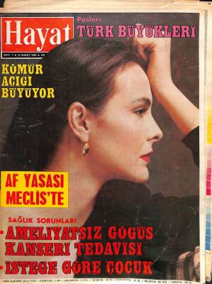 HAYAT HAFTALIK MECMUA -13 ŞUBAT 1984 -SAYI7- KAPAKCAROLE BOUGUET REKLAMORALET, HOBİ,YAYLA, SCHERK, PRİL, AKSU KUMAŞ HABEROSMAN GAZİ-ORHAN GAZİ NDR74356 - 1