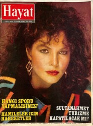 HAYAT Haftalık Mecmua 5 Kasım 1984 Sayı45 - Kapak LOUIS CHILES, Poster Abdülmecid Haremde, Beethoven NDR85411 - Gökçekoleksiyon