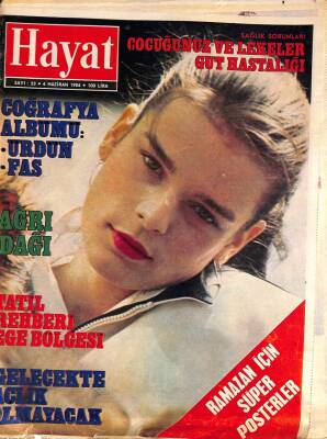 Hayat Haftalık Mecmua Sayı 23 4 Haziran 1984 Ağrı Dağı, Prenses Stephanie, Karagözü Unuttuk NDR74365 - 1