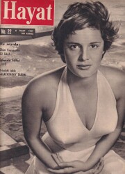 Hayat Haftalık Mecmua Sayı22 8 Mart 1957 Rossana Podesta, Sina Çölünden Gelen 1630 Yıllık Çan Sesleri, Ölüm Kuyusunda 23 Saat NDR53262 - 2