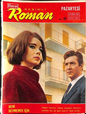 Hayat Resimli Roman Sayı 35 29 Nisan 1968 NDR68190 - 1