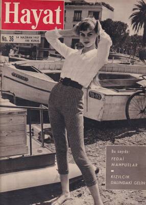 Hayat Sayı36 14 Haziran 1957 (Altın TrompetlerJames DeanMersin LİmanıAva Gardner MeksikadaNurullah Ata.İbn-ül Emin Mahmut Kemal) NDR53276 - 2