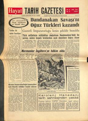 Hayat Tarih Gazetesi Sayı 20 - Dandanakan Savaşını Oğuz Türkleri Kazandı GZ113450 - 1