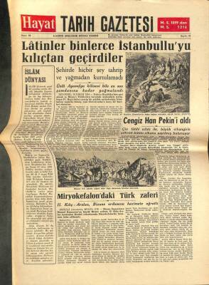 Hayat Tarih Gazetesi Sayı 22 - Latinler Binlerce İstanbulluyu Kılıçtan Geçirdiler GZ113448 - 1