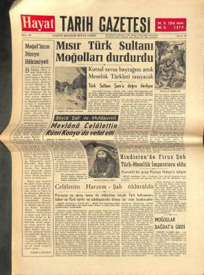 Hayat Tarih Gazetesi Sayı 23 - Mısır Türk Sultanı Moğolları Durdurdu GZ113447 - 1