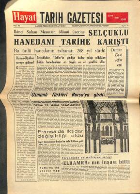 Hayat Tarih Gazetesi Sayı 25 - Selçuklu Hanedanı Tarihe Karıştı GZ113445 - 1
