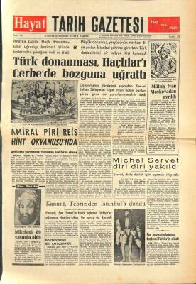 Hayat Tarih Gazetesi Sayı 33 - Türk Donanması , Haçlıları Cerbede Bozguna Uğrattı GZ113438 - 1