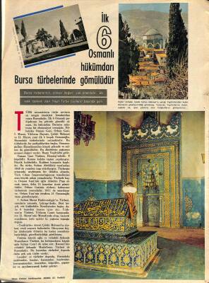 Hayat Türkiye Ansiklopedisi İlk 6 Osmanlı Hükümdarı Bursa Türbelerinde Gömülüdür Eki NDR81474 - 1
