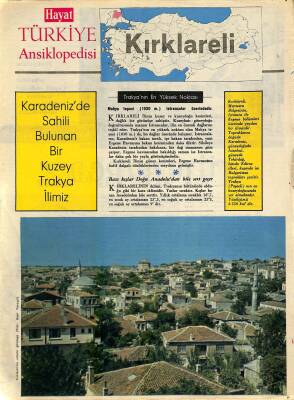 Hayat Türkiye Ansiklopedisi Kırklareli Eki NDR81510 - 1