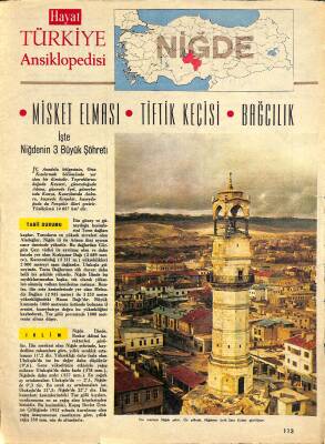 Hayat Türkiye Ansiklopedisi Niğde Eki NDR81484 - 1