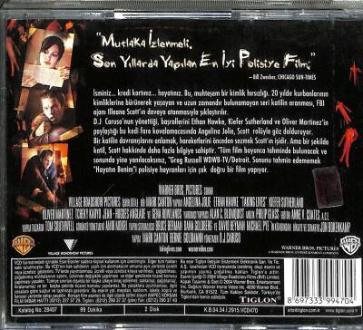 Hayatın Benim (Taking Lives) VCD Film (106) VCD20973 - 4