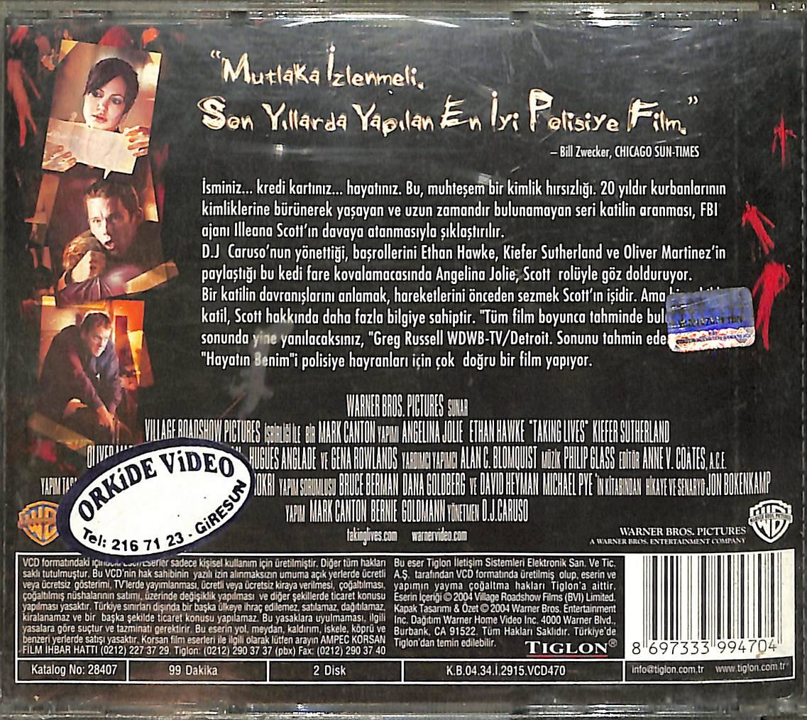 Hayatın Benim (Taking Lives) VCD Film VCD27288 - 2