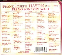 Haydn - Piano Sonatas Vol.II CD (İkinci El) CD4149 - 2