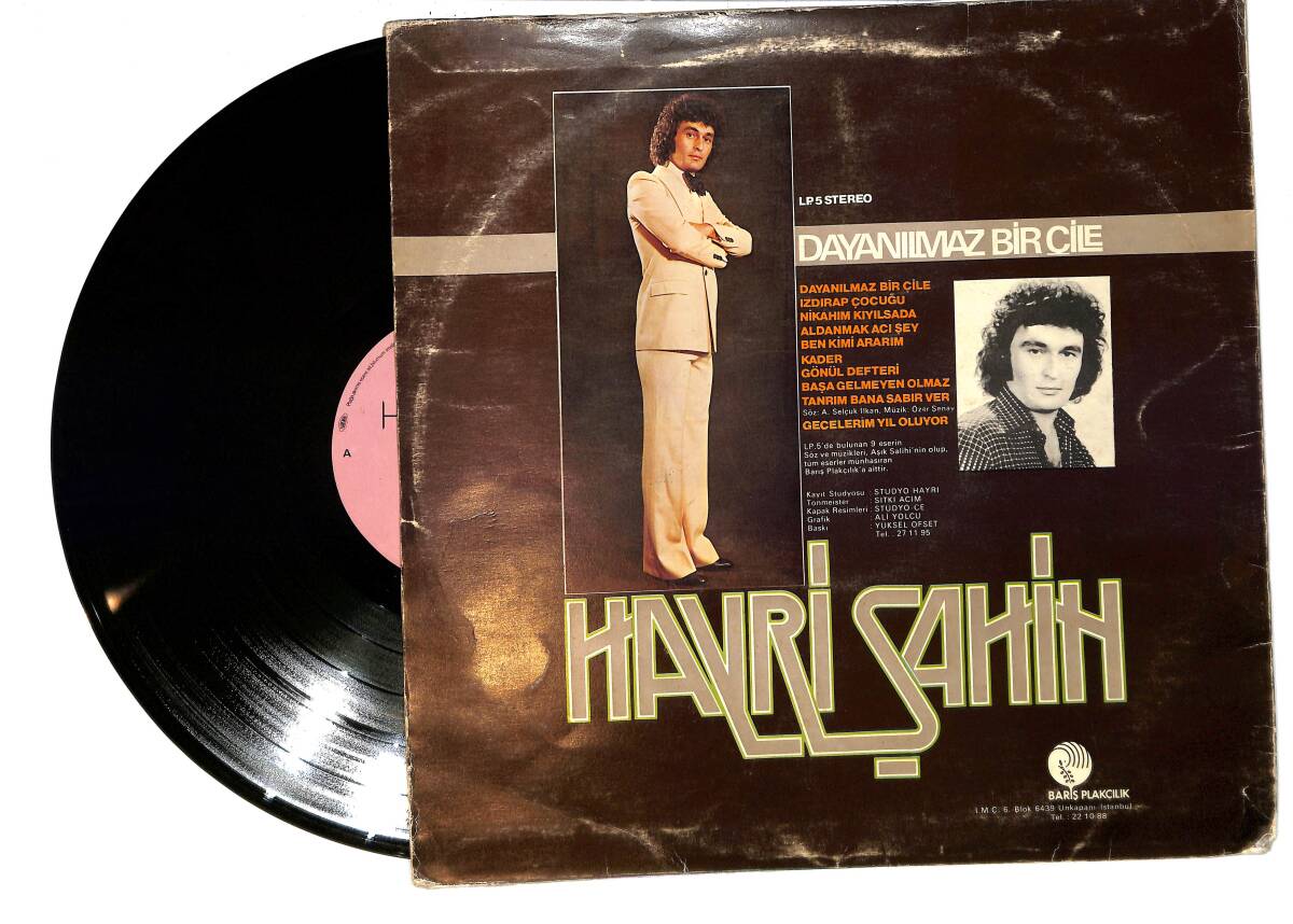 Hayri Şahin – Dayanılmaz Bir Çile LP PLAK (10/8.5) (VG+) PLK26465 - 4