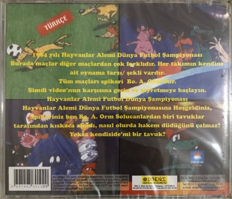 Hayvanlar Alemi Dünya Futbol Şampiyonası VCD Film VCD5354 - 2