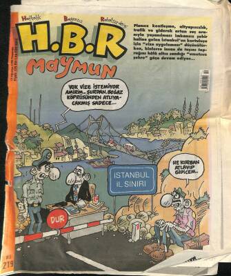H.B.R Haftalık Bağımsız Rahatsız Dergi Sayı 219 13 Ağustos 1998 NDR78291 - 1