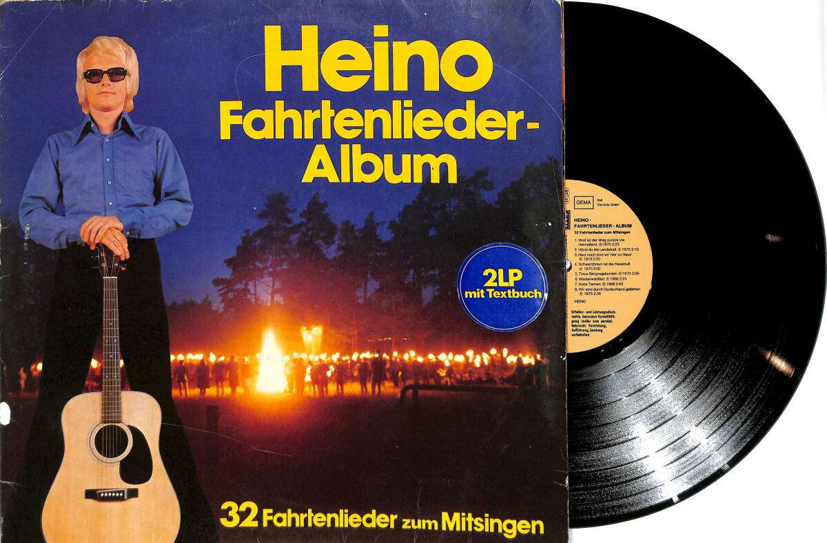 Heino - Fahrtenlieder-Album (Almanya Baskı) 2 LP PLAK (10/8) PLK25951 - 1