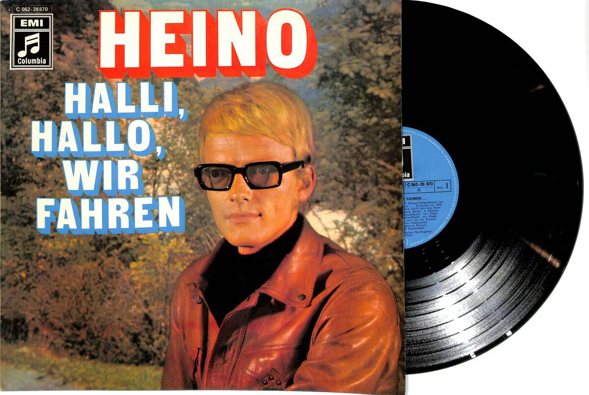 Heino - Halli Hallo Wir Fahren (Almanya Baskı) LP PLAK (10/8.5) PLK25948 - 1