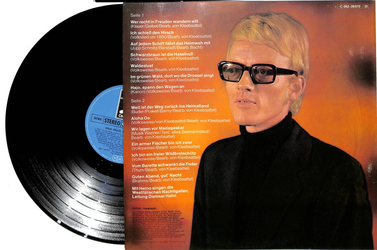 Heino - Halli Hallo Wir Fahren (Almanya Baskı) LP PLAK (10/8.5) PLK25948 - 2