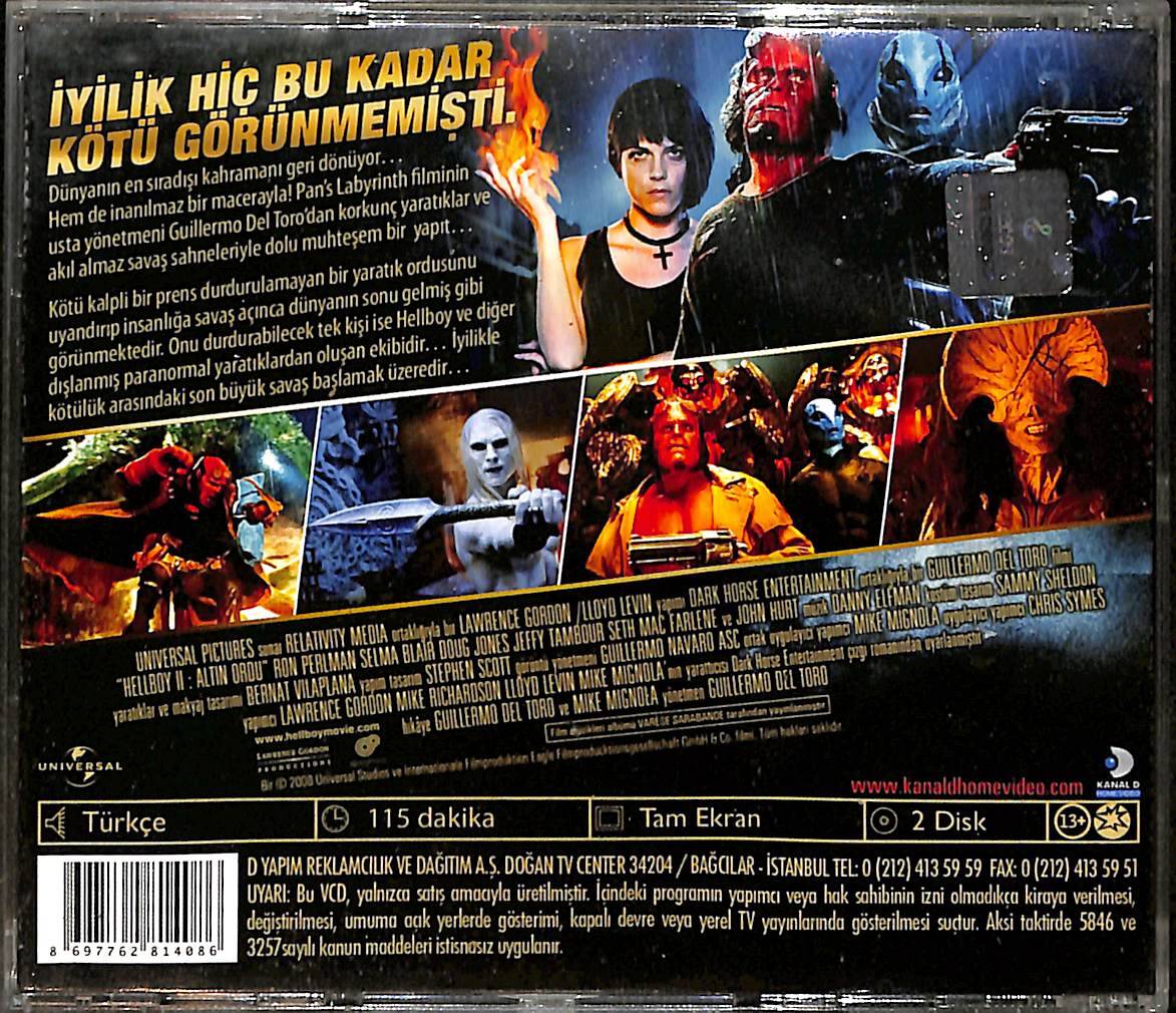  Hellboy 2 Altın Ordu (2008) Orijinal VCD Film VCD28967 - 2