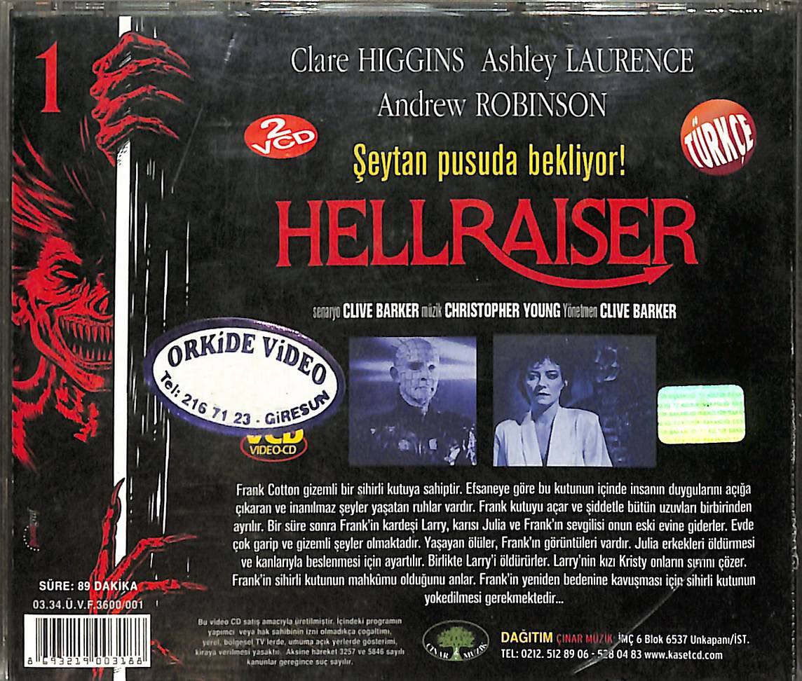 Hellraiser 1 - Şeytan Pusuda Bekliyor VCD Film VCD27393 - 2