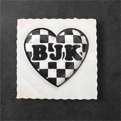 Helvacıoğlu 1980s B.J.K. Kalp Sticker AOB6117 - 2