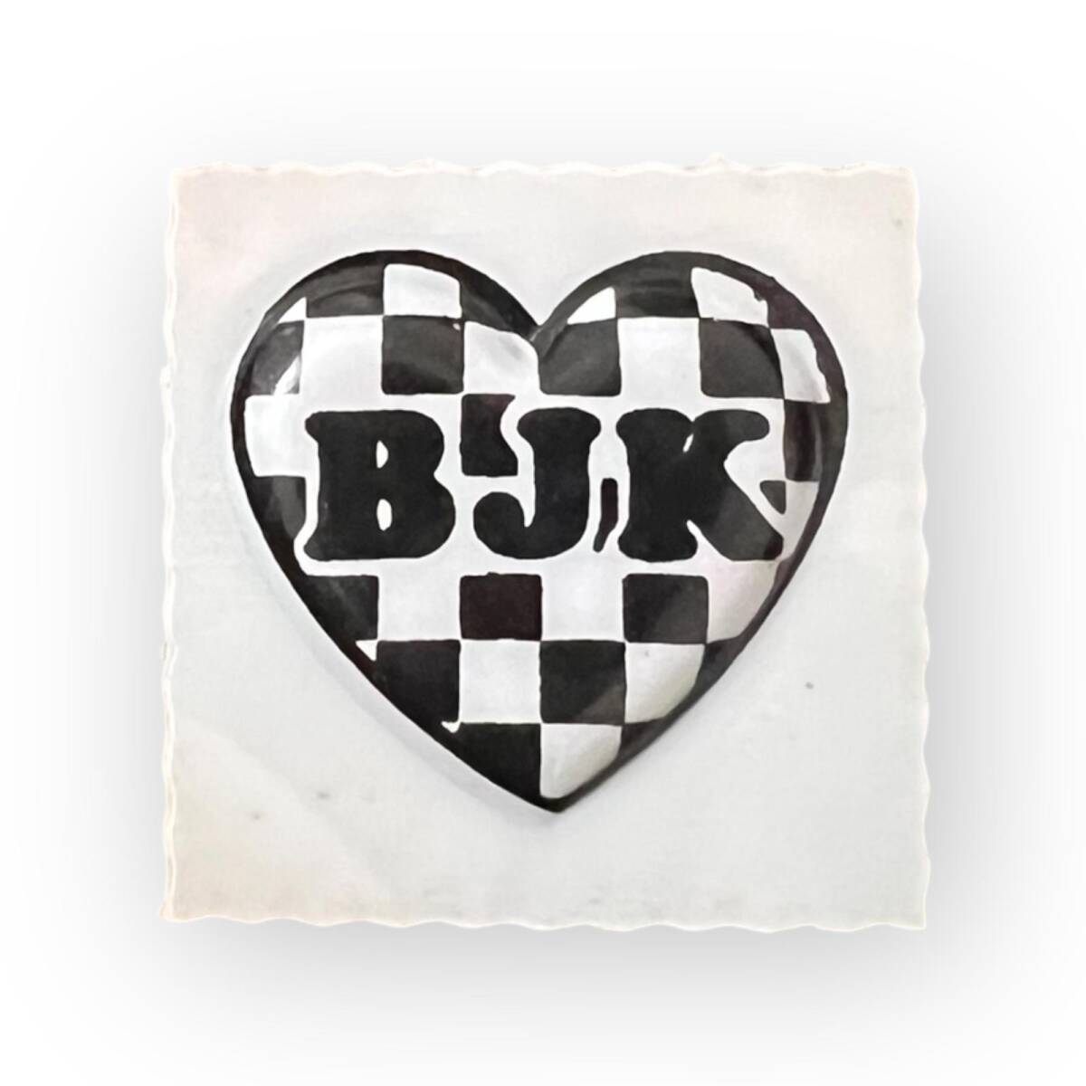 Helvacıoğlu 1980s B.J.K. Kalp Sticker AOB6117 - 1