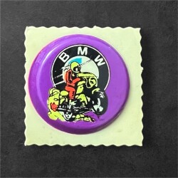 Helvacıoğlu 1980s B.M.W Motosiklet Kabartma Sticker AOB6109 - 2