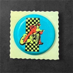 Helvacıoğlu 1980s Motosiklet Kabartma Sticker AOB6112 - 2