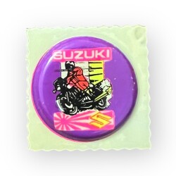Helvacıoğlu 1980s Suziki Motosiklet Kabartma Sticker AOB6105 - 1
