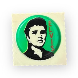 Helvacıoğlu 1980s Elvis Presley Kabartma Sticker AOB6099 - 1