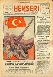 HEMŞERİ SİYASİ HALK VE KÖYLÜ GAZETESİ - NO947 18 Birincikanun 1944 (İlk Baskı Orijinal - Ciltten Çıkma Değildir) NDR66864 - 2