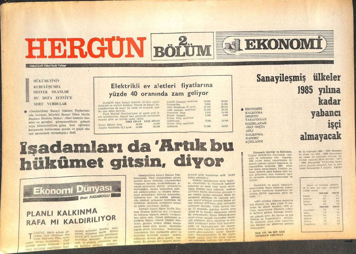 Her Gün Gazetesi - İşadamları Da Artık Bu Hükümet Gitsin Diyor! - Kanlı Bir Öğretim Yılı Sona Eriyor! GZ144053 - 1
