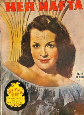 Her Hafta - Cumartesi Günleri Çıkan Haftalık Magazin Sayı 50 12 Haziran 1948 - 1948 Foto Güzeli NDR82513 - 1