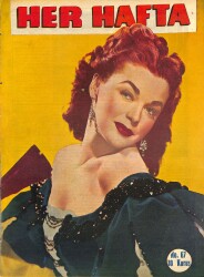 Her Hafta - Cumartesi Günleri Çıkan Haftalık Magazin Sayı 67 9 Ekim 1948 - Celal Sıray ın Eseri Boşlukta Dura Taş NDR82516 - Gökçekoleksiyon