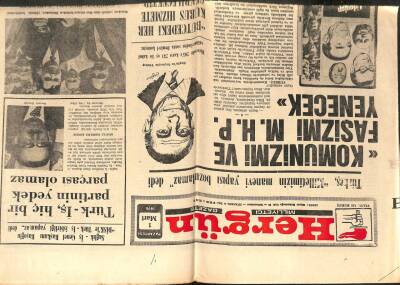 Hergün Gazetesi 1 Mart 1976 - Komünizm Ve Faşizmi MHP Yenecek GZ103655 - 1