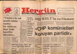 Hergün Gazetesi 10 Ağustos 1977 - Fatsa MHP İlçe Binası Bombalandı GZ103668 - 1