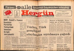Hergün Gazetesi 10 Temmuz 1977 - Trabzonsporun Tur Primi Lüx Daire GZ103656 - 2