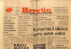 Hergün Gazetesi 11 Ocak 1979 - Konyada 2 Ülkücü Genç Şehit Edildi GZ66456 - 1