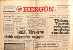 Hergün Gazetesi 11 Ocak 1980 - FİDEF Türkiyeye Silahlı Eylemciler Sokuyor GZ103710 - 2