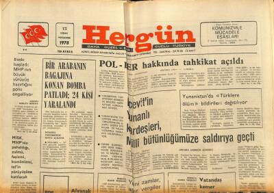 Hergün Gazetesi 13 Nisan 1978 - Ermeni Öğrenciler Türkiye Aleyhinde Sergi Açtı GZ87287 - 1