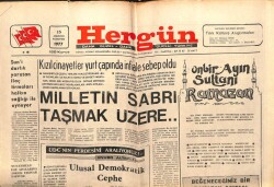Hergün Gazetesi 15 Ağustos 1977 - Kızıl Cinayetler Yurt Çapında İnfiale Sebep Oldu GZ103694 - 2
