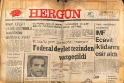 Hergün Gazetesi 15 Haziran 1980 - Kıbrısta Yeni Bir Model Aranıyor GZ66461 - 1