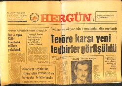 Hergün Gazetesi 15 Ocak 1980 - Teröre Karşı Yeni Tedbirler Görüşüldü GZ103733 - 1