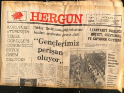 Hergün Gazetesi 16 Haziran 1979 - Türkeş Gençlerimiz Perişan Oluyor Dedi GZ66298 - 1