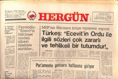 Hergün Gazetesi 16 Haziran 1980 - 8 Milyon Çocuk Hizmet Bekliyor GZ103774 - 2